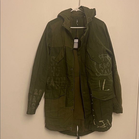Punk Royal Olive Green Military Jacket - Picture 1 of 9